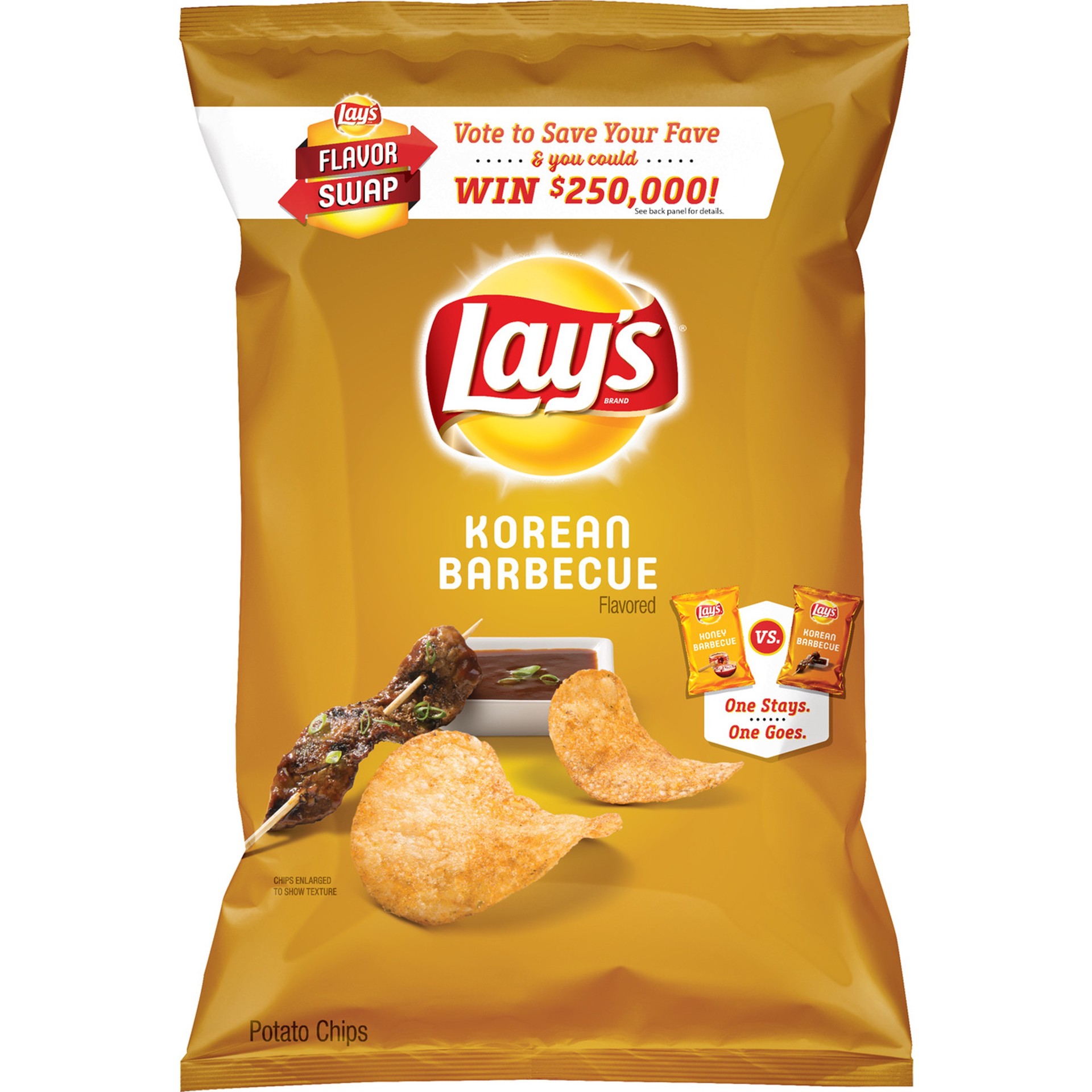 slide 1 of 7, Lay's Korean Barbecue Potato Chips Swap 7.75 Ounce Plastic Bag, 7.75 oz