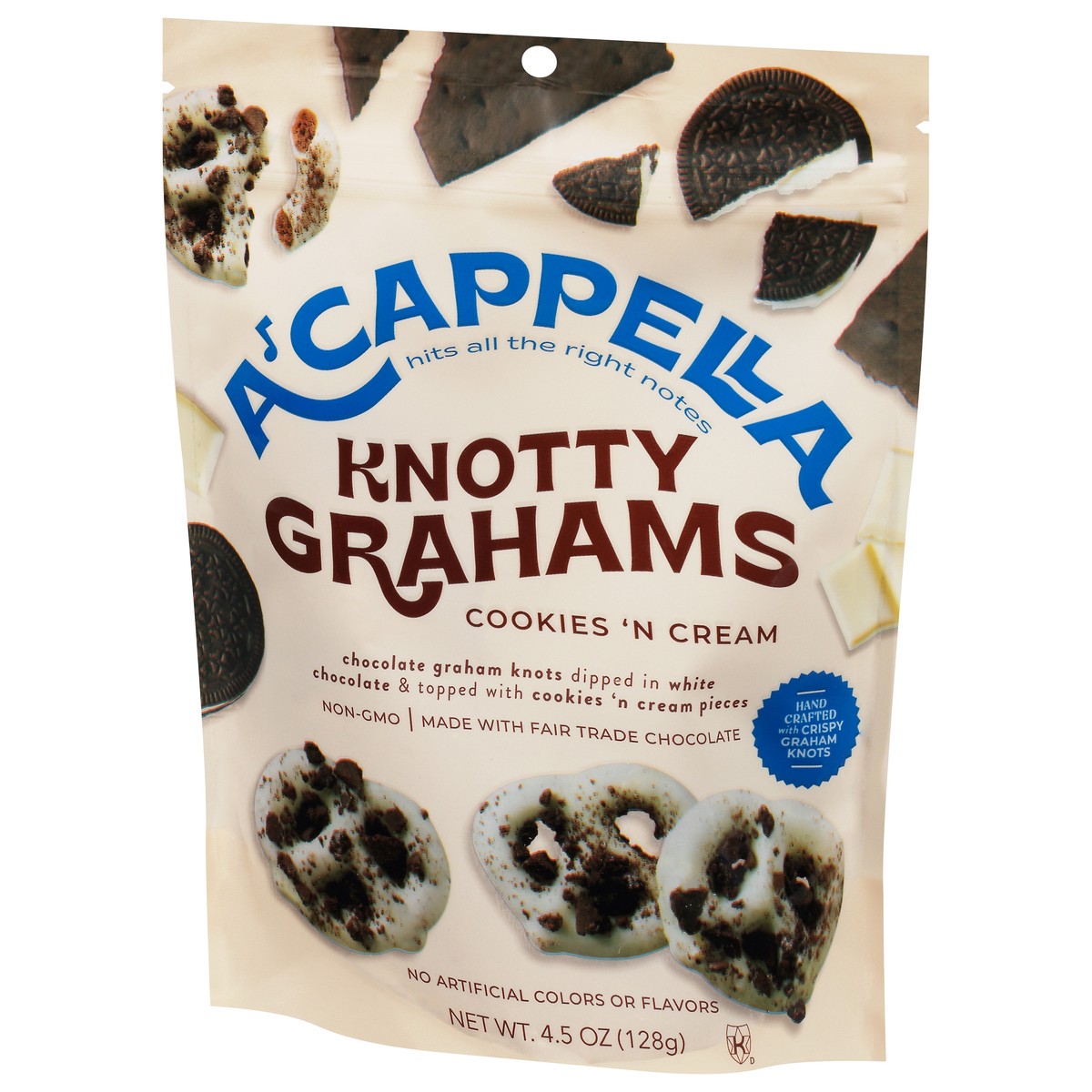 slide 5 of 9, A'Cappella Cookies 'n Cream Knotty Grahams 4.5 oz, 4.5 oz