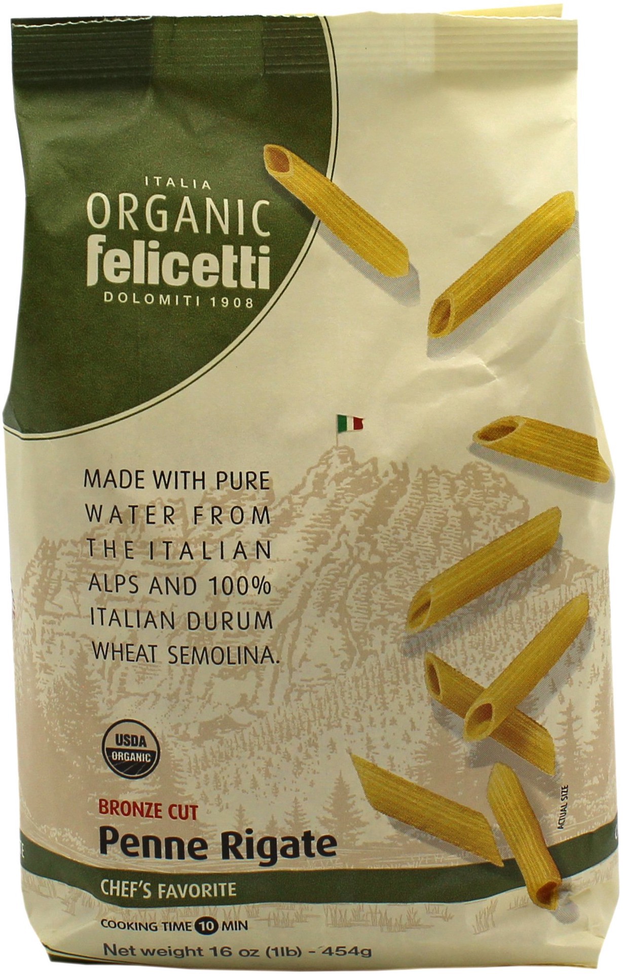 slide 1 of 1, Italia Organic Penne R, 16 oz