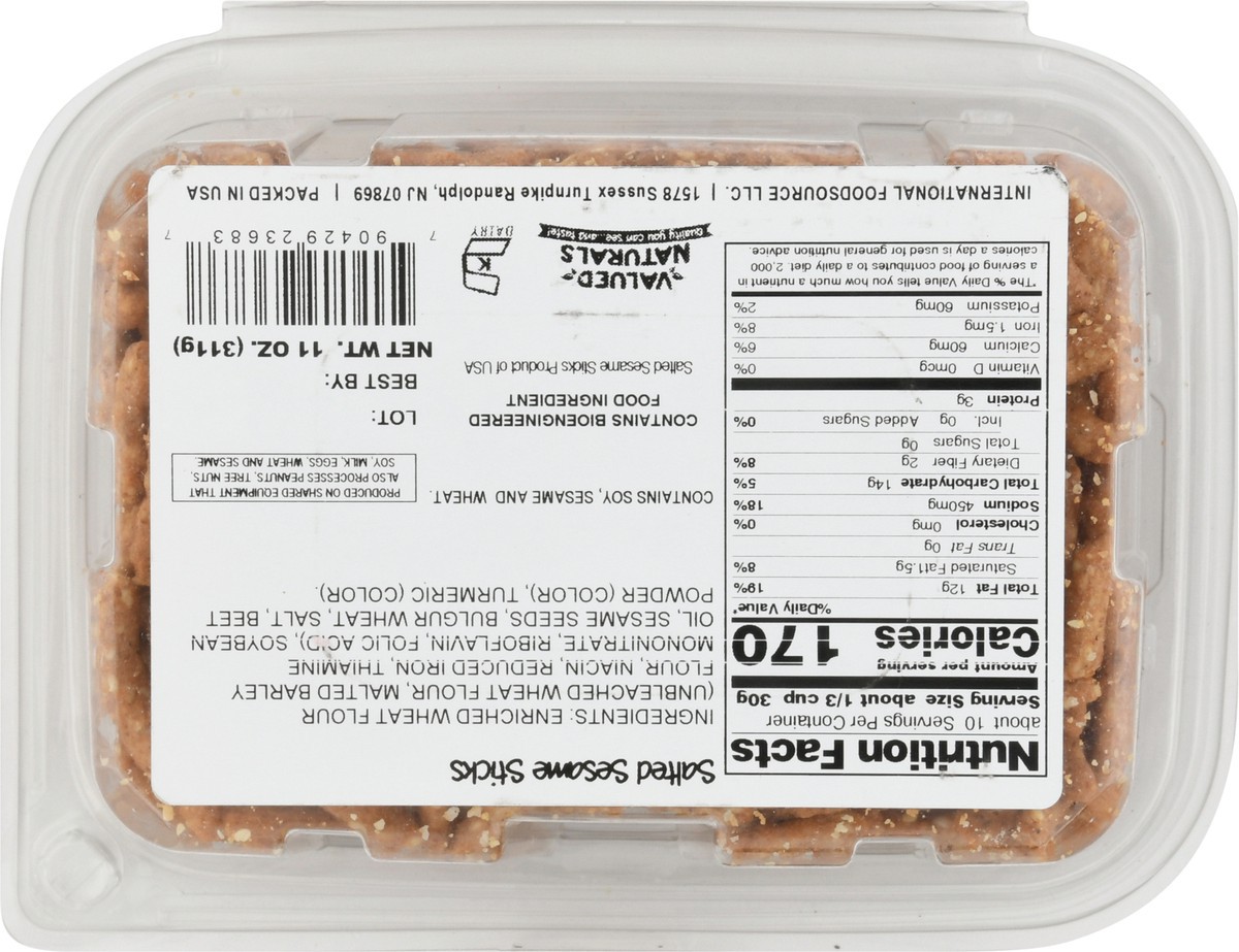 slide 2 of 13, Valued Naturals Sesame Sticks 11 oz, 11 oz