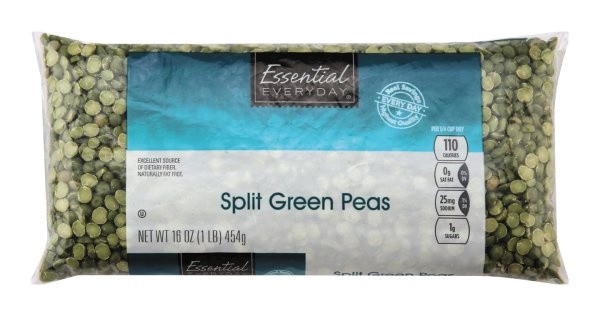 slide 1 of 1, Essential Everyday Ee Split Green Peas, 16 oz