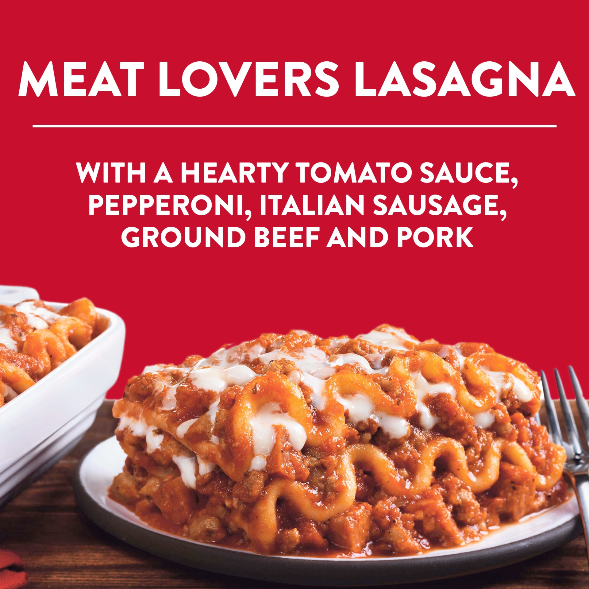 slide 2 of 6, Stouffer's Family Size Meat Lovers Lasagna, 34 oz