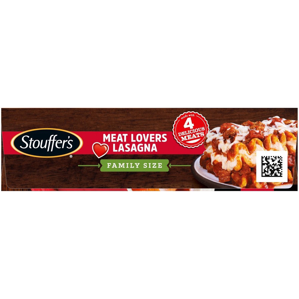 slide 15 of 17, Stouffer's Family Size Meat Lovers Lasagna Frozen Meal, 34 oz