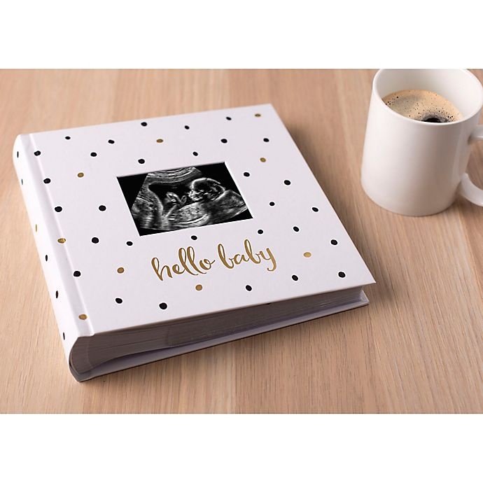 slide 2 of 5, Pearhead Hello Baby'' Photo Album - Black /Gold'', 1 ct