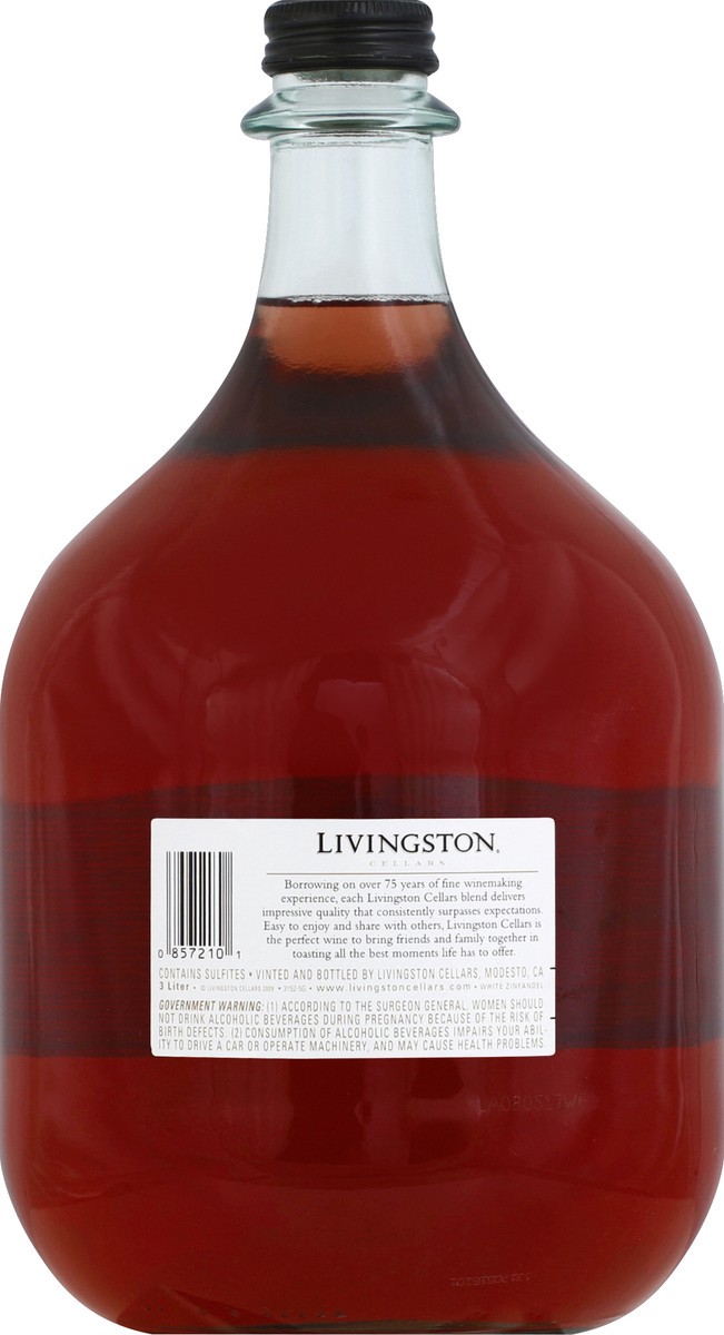 slide 3 of 3, Livingston Cellars Blush Wine, 3 liter