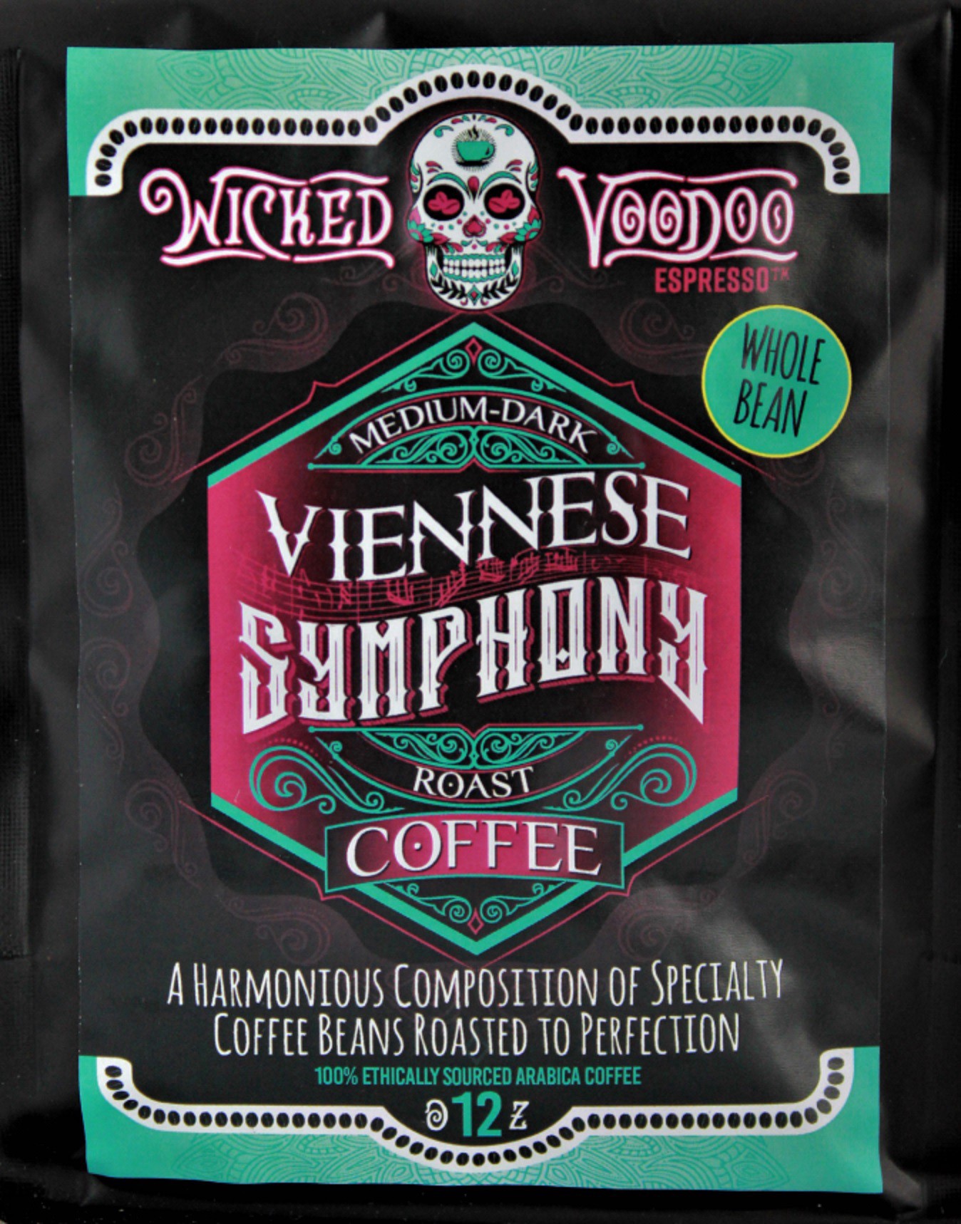 slide 1 of 1, Wicked Voodoo Coffee - Viennese Symphony Bean- 12 oz, 12 oz