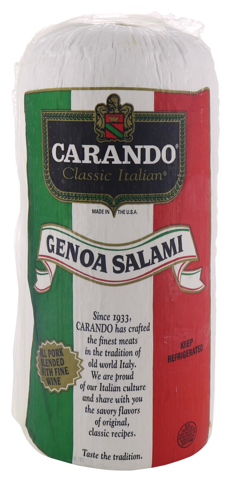 slide 1 of 1, Carando Genoa Salami, per lb