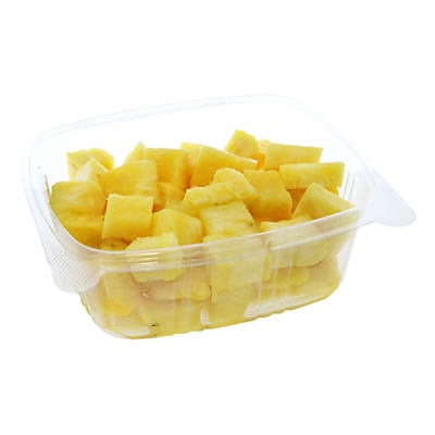slide 1 of 1, Fresh Pre-Cut Pineapple in Bowl, Large, per lb