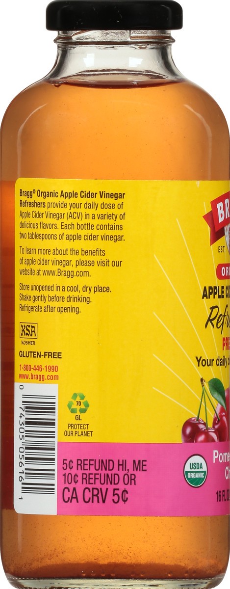 slide 3 of 9, Bragg Live Food Products Bragg Organic Apple Cider Vinegar Pomegranategoji Berry - 16 fl oz, 16 fl oz