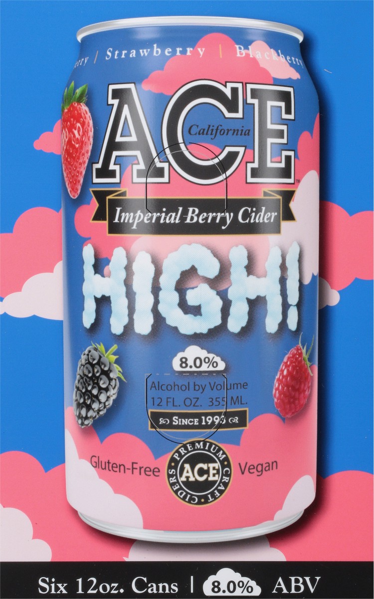 slide 6 of 9, Ace Ciders Imperial Berry Cider, 6 ct; 12 fl oz