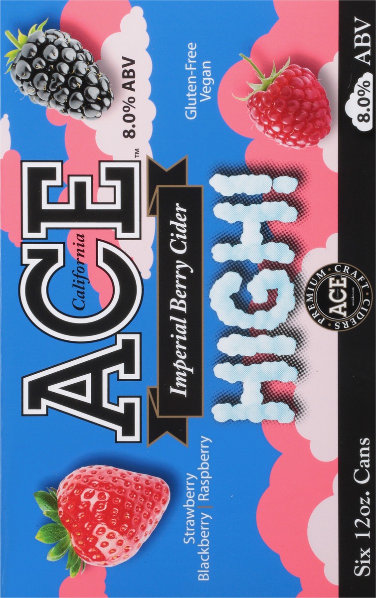slide 4 of 9, Ace Ciders Imperial Berry Cider, 6 ct; 12 fl oz
