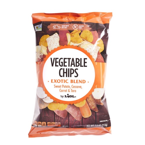 slide 1 of 1, Snack Day exotic blend vegetable chips, 7.5 oz