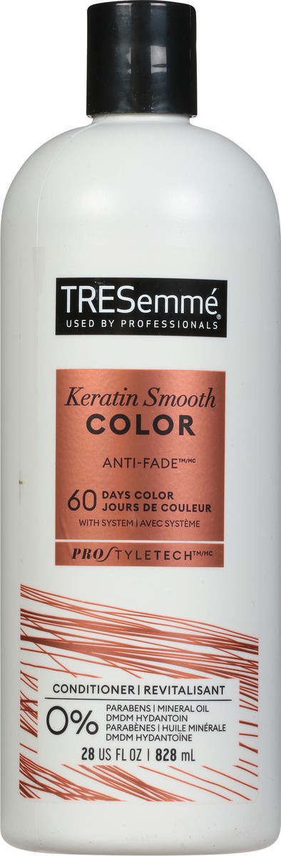 slide 4 of 9, TRESemmé Cruelty-free Keratin Smooth Color conditioner 28 Fl Oz, 28 fl oz