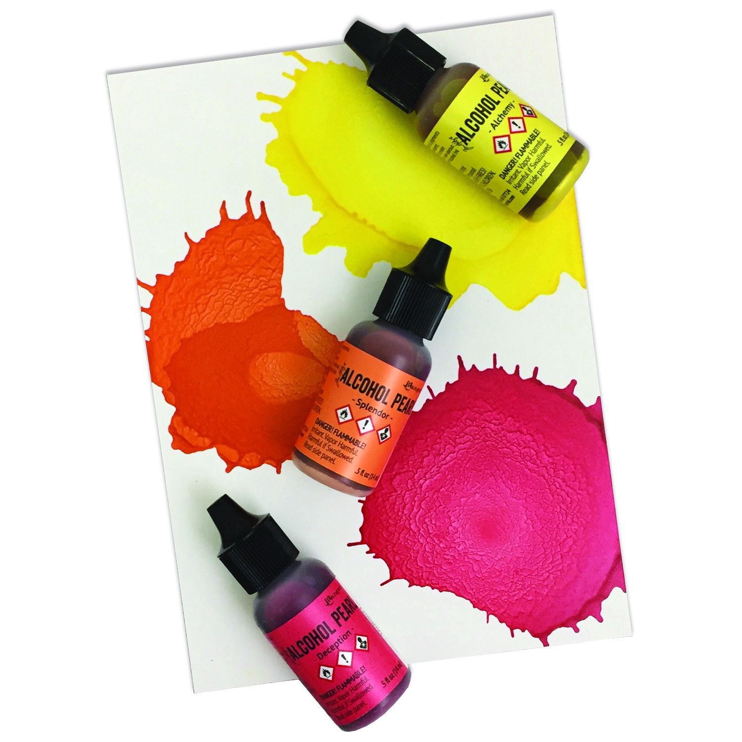 slide 3 of 4, Ranger Tim Holtz Alcohol Pearl Ink Kit, 0.5 fl oz