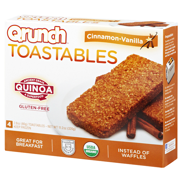slide 1 of 6, Qrunch Cinnamon-Vanilla Toastables, 11.2 oz