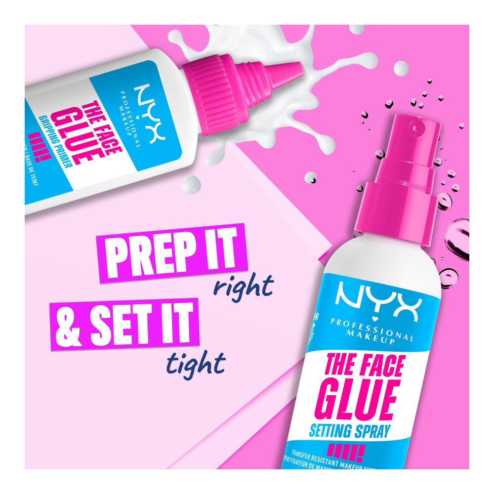 slide 6 of 6, NYX Professional Makeup The Face Glue Setting Spray, 2 fl oz