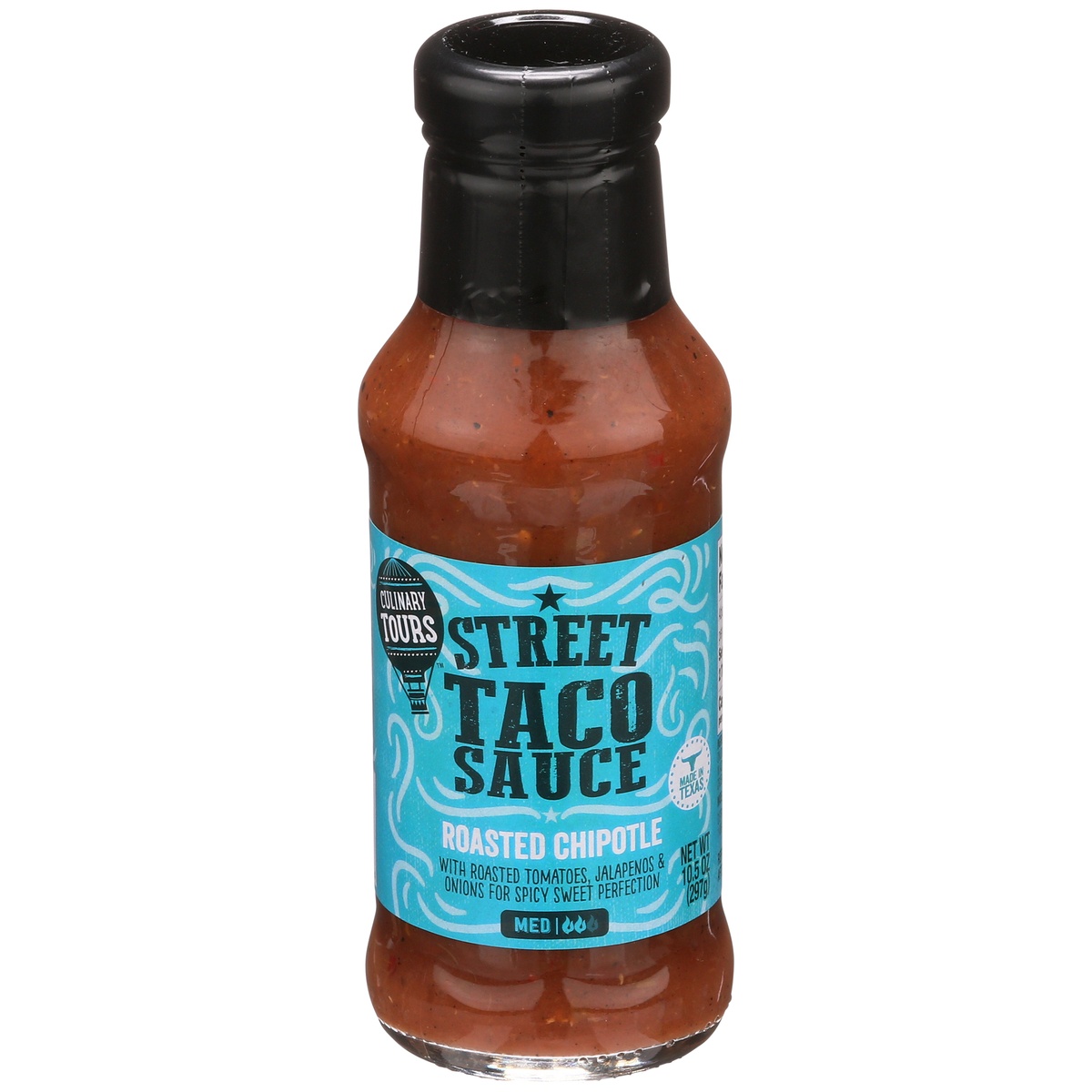 slide 1 of 1, Culinary Tours Med Roasted Chipotle Street Taco Sauce, 10.5 oz