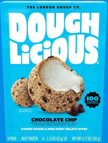 slide 1 of 1, Doughlicious Chocolate Chip Frozen Cookie Dough - 7.2oz/6ct, 6 ct; 7.2 oz