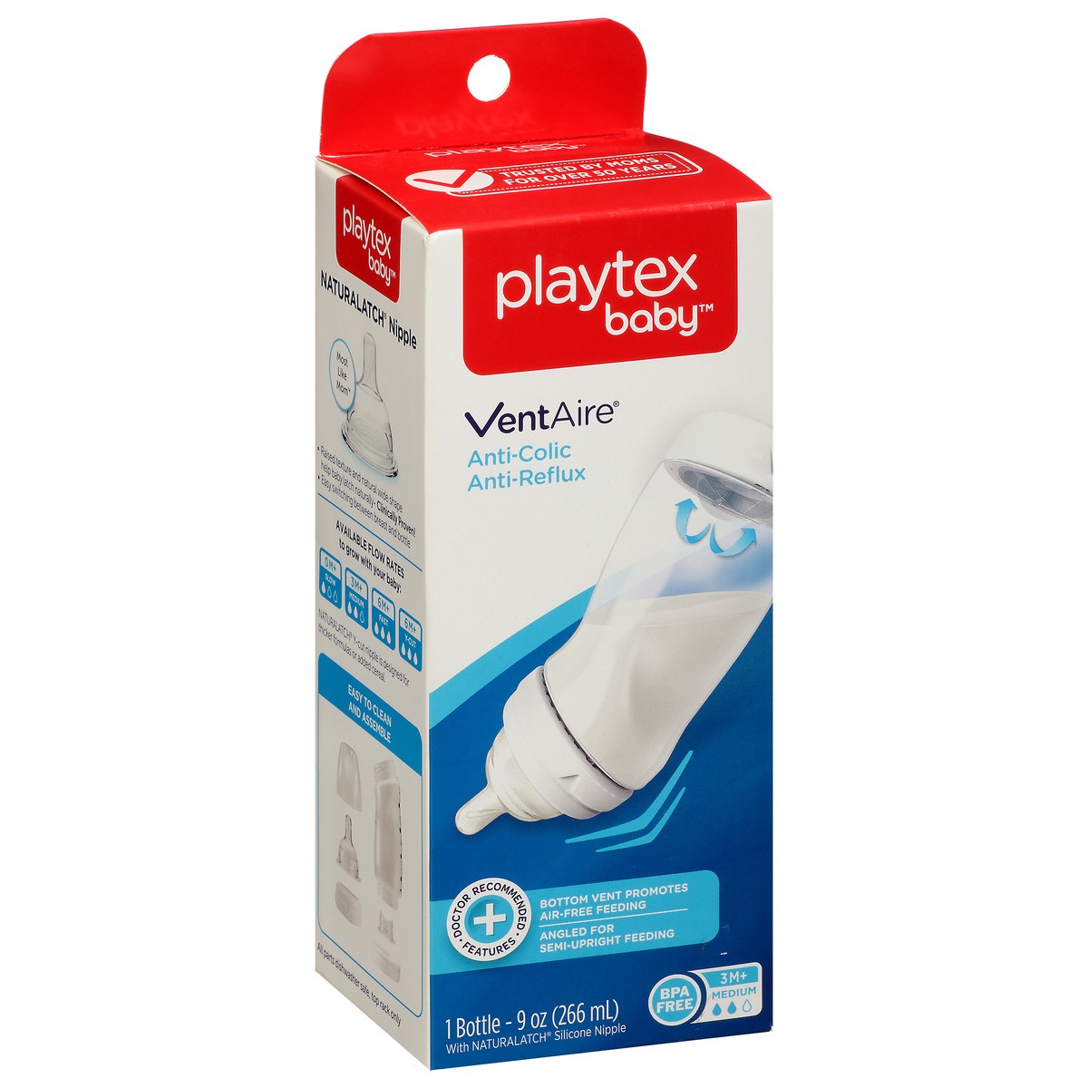 slide 3 of 11, Playtex Baby VentAire 9 Ounce Medium Bottle 1 ea, 1 ct