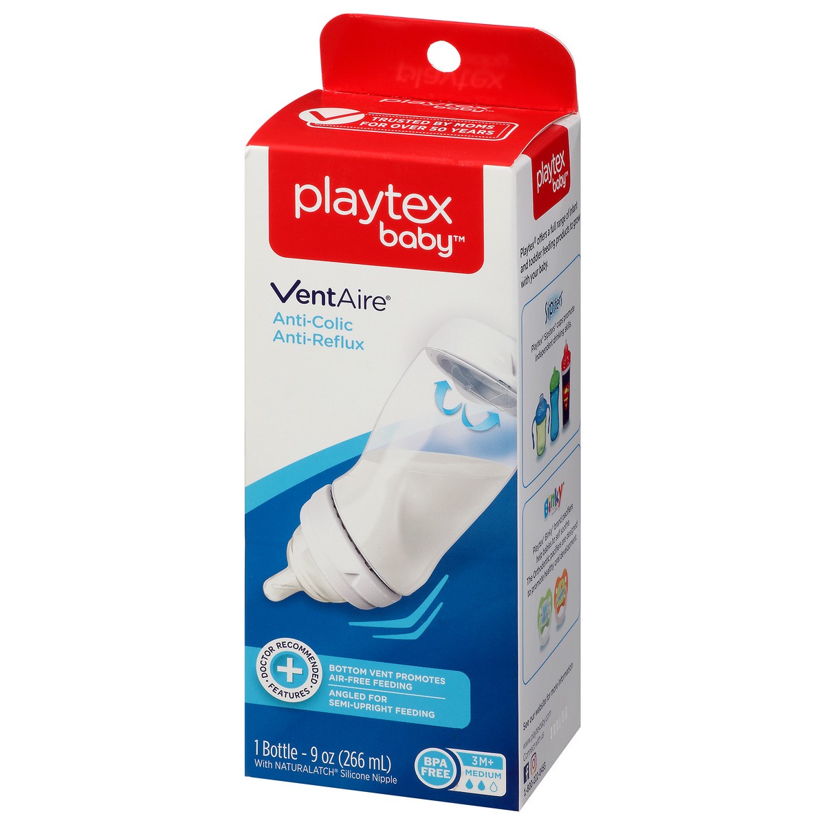 slide 8 of 11, Playtex Baby VentAire 9 Ounce Medium Bottle 1 ea, 1 ct