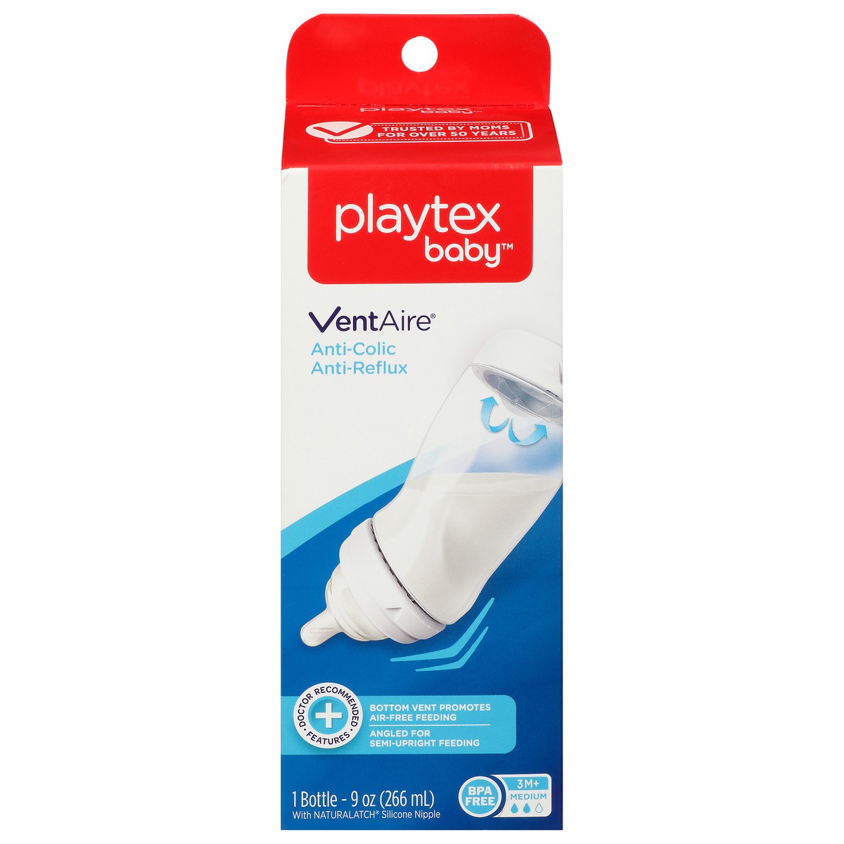 slide 1 of 11, Playtex Baby VentAire 9 Ounce Medium Bottle 1 ea, 1 ct