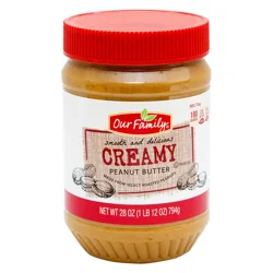 Our Family Creamy Peanut Butter - 28 oz
