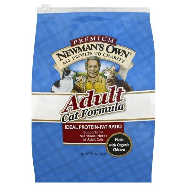 slide 1 of 6, Newman's Own Organics Adult Cat Dry Formula Food, 3 lb