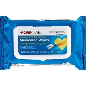 slide 1 of 1, CVS Health Medicated Wipes, 48 ct