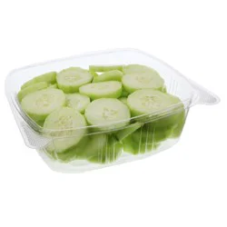 H-E-B Fresh Cut Cucumber Slices - Extra Large