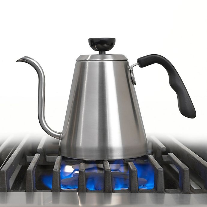 slide 2 of 5, Bialetti Stainless Steel Gooseneck Kettle, 1 liter