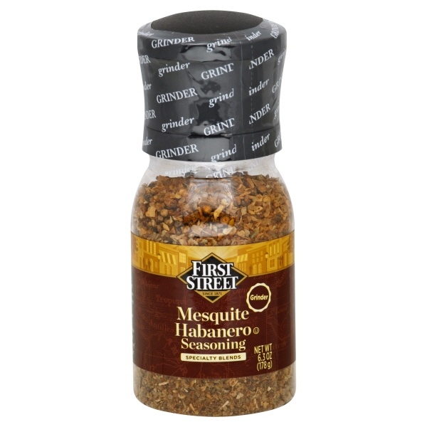 slide 1 of 1, First Street Mesquite Habanero Seasoning Grinder, 6.3 oz