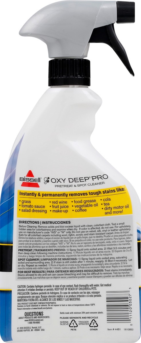 slide 3 of 9, Bissell Oxy Deep Pro Pretreat & Spot Cleaner 22 oz, 22 oz