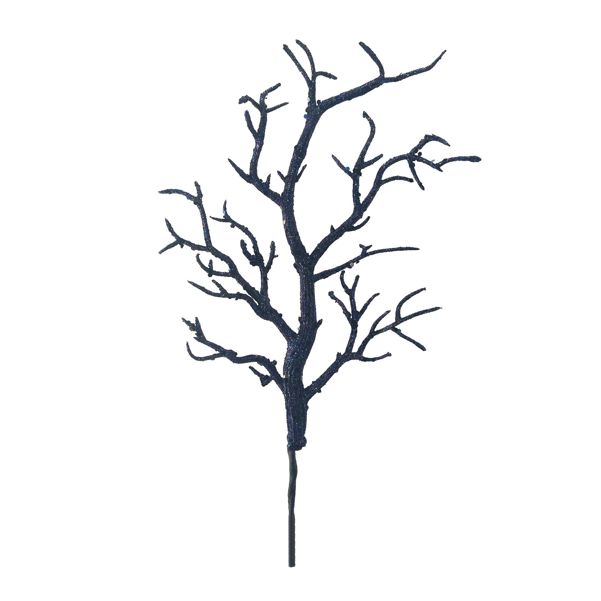 slide 2 of 3, 15" Purple & Blue Glitter Branch Pick By Ashland, 15 in x 8 in x 1 in