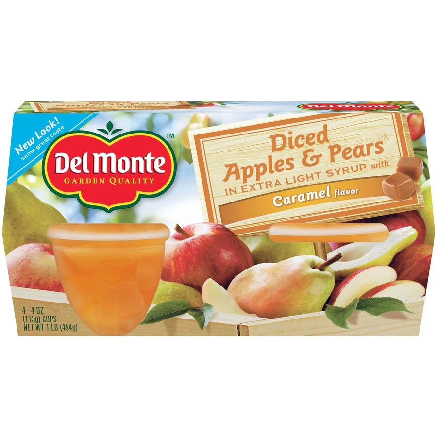 slide 1 of 8, Del Monte App&pear with Caramel, 1 ct