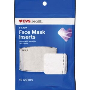 slide 1 of 1, CVS Health 5-Layer Cloth Face Mask Filter For Reusable Face Masks, 10 Ct, 10 ct