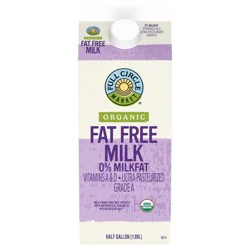 Full Circle Market Organic Fat Free Milk 0.5 gal