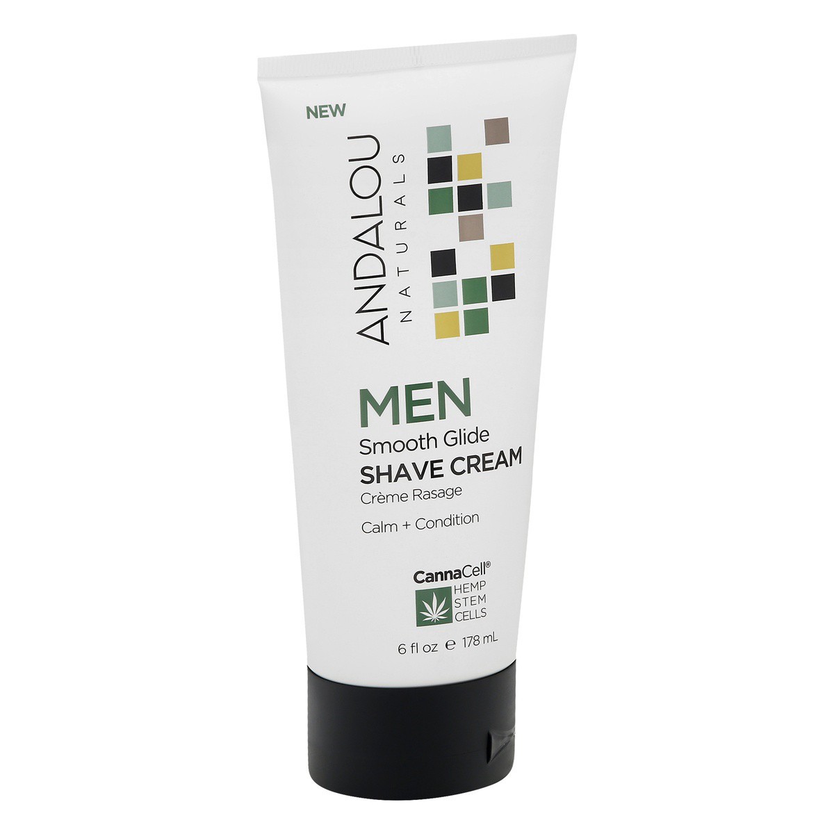 slide 2 of 9, Andalou Naturals Men Smooth Glide Shave Cream, 6 fl oz