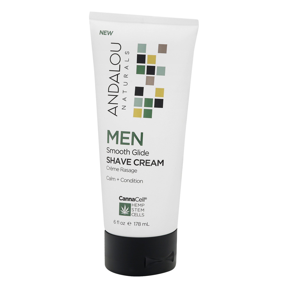 slide 3 of 9, Andalou Naturals Men Smooth Glide Shave Cream, 6 fl oz