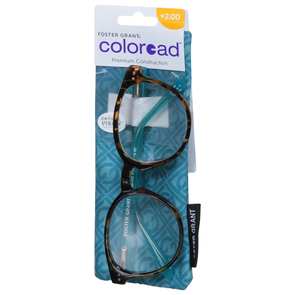 slide 2 of 11, Foster Grant Coloread +2.00 Bryn Reading Glasses 1 ea, 1 ct