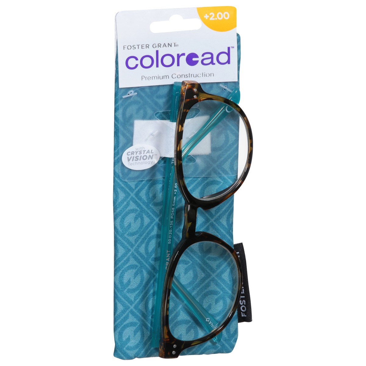 slide 3 of 11, Foster Grant Coloread +2.00 Bryn Reading Glasses 1 ea, 1 ct