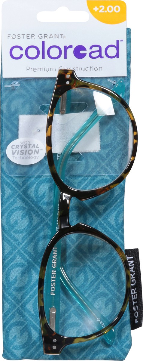 slide 7 of 11, Foster Grant Coloread +2.00 Bryn Reading Glasses 1 ea, 1 ct