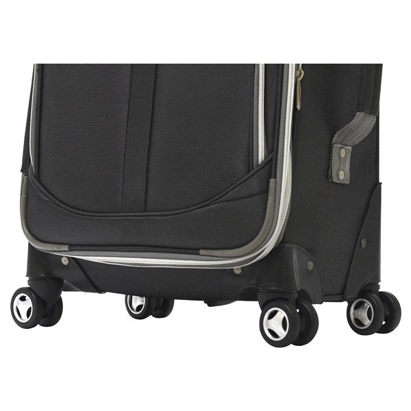 slide 14 of 21, Olympia Tuscany 21-Inch Spinner Carry-On - Black, 14 in x 8 in x 21 in