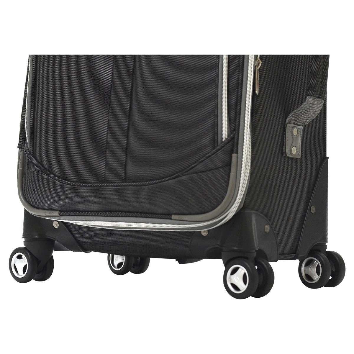 slide 3 of 21, Olympia Tuscany 21-Inch Spinner Carry-On - Black, 14 in x 8 in x 21 in