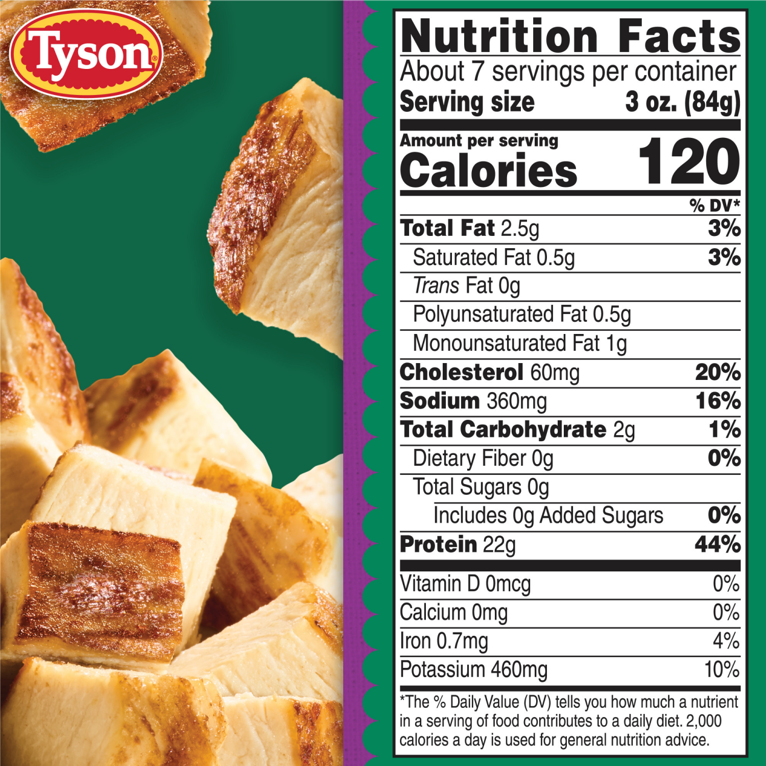 slide 5 of 8, Tyson Grilled & Ready Fully Cooked Oven Roasted Diced Chicken Breast, 22 oz. (Frozen), 22 oz