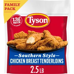 Tyson Fully Cooked Southern Style Chicken Tenders, 40 oz. (Frozen)