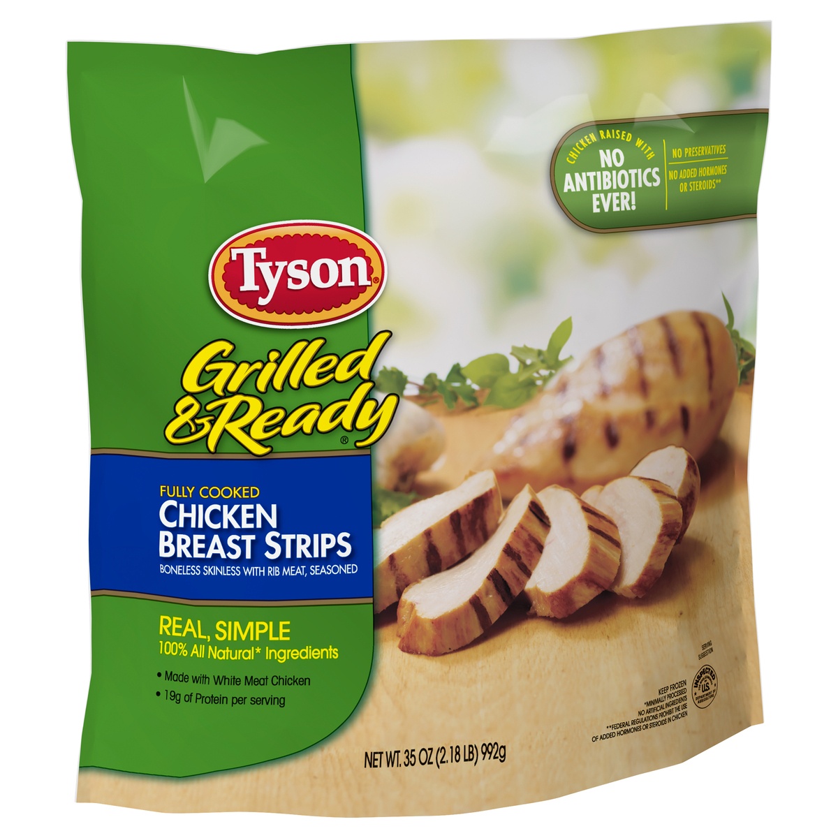 slide 2 of 7, Tyson Grilled & Ready Chicken Breast Strips, 35 oz