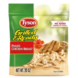 Tyson Grilled & Ready Fully Cooked Pulled Chicken Breast, 20 oz