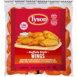 Tyson Uncooked Buffalo Style Chicken Wings, 2.5 lb. (Frozen)