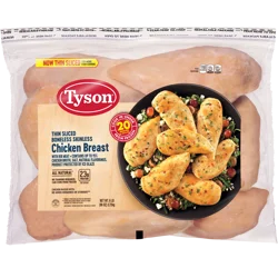 Tyson Uncooked All Natural* Chicken Breast Portions with Rib Meat, 6 lb. (Frozen)