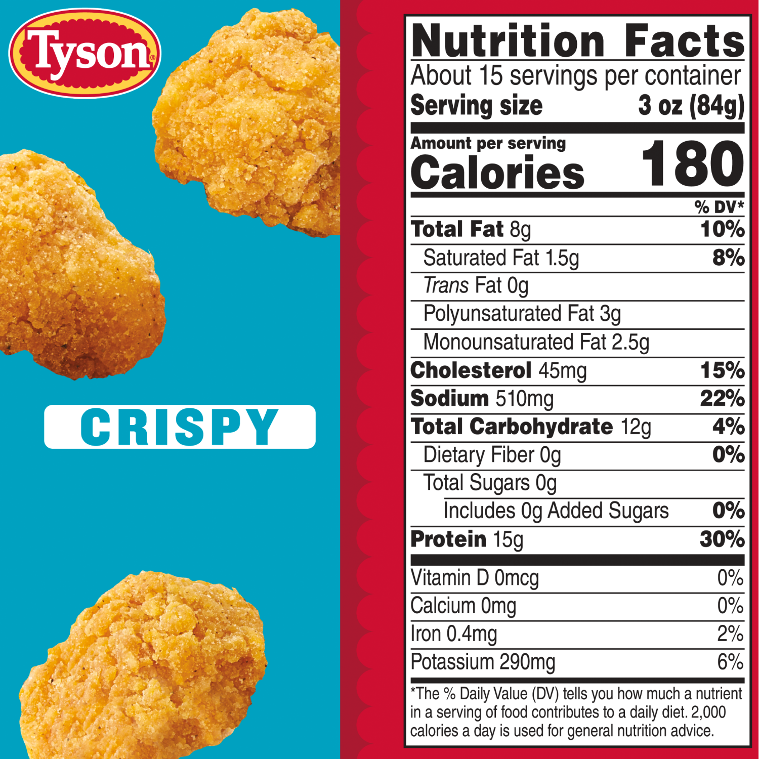 slide 3 of 8, Tyson Any'tizersPopcorn Chicken, 44 oz. (Frozen), 44 oz